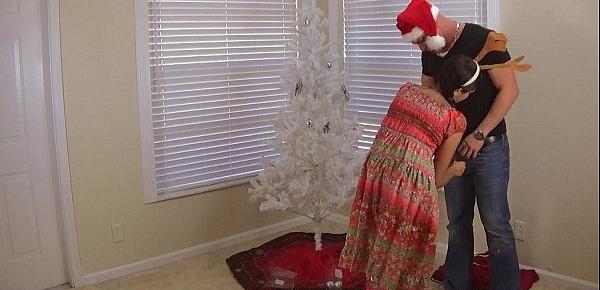  Madisin Lee in Mom and Stepdaughter Decorate More than the Christmas Tree